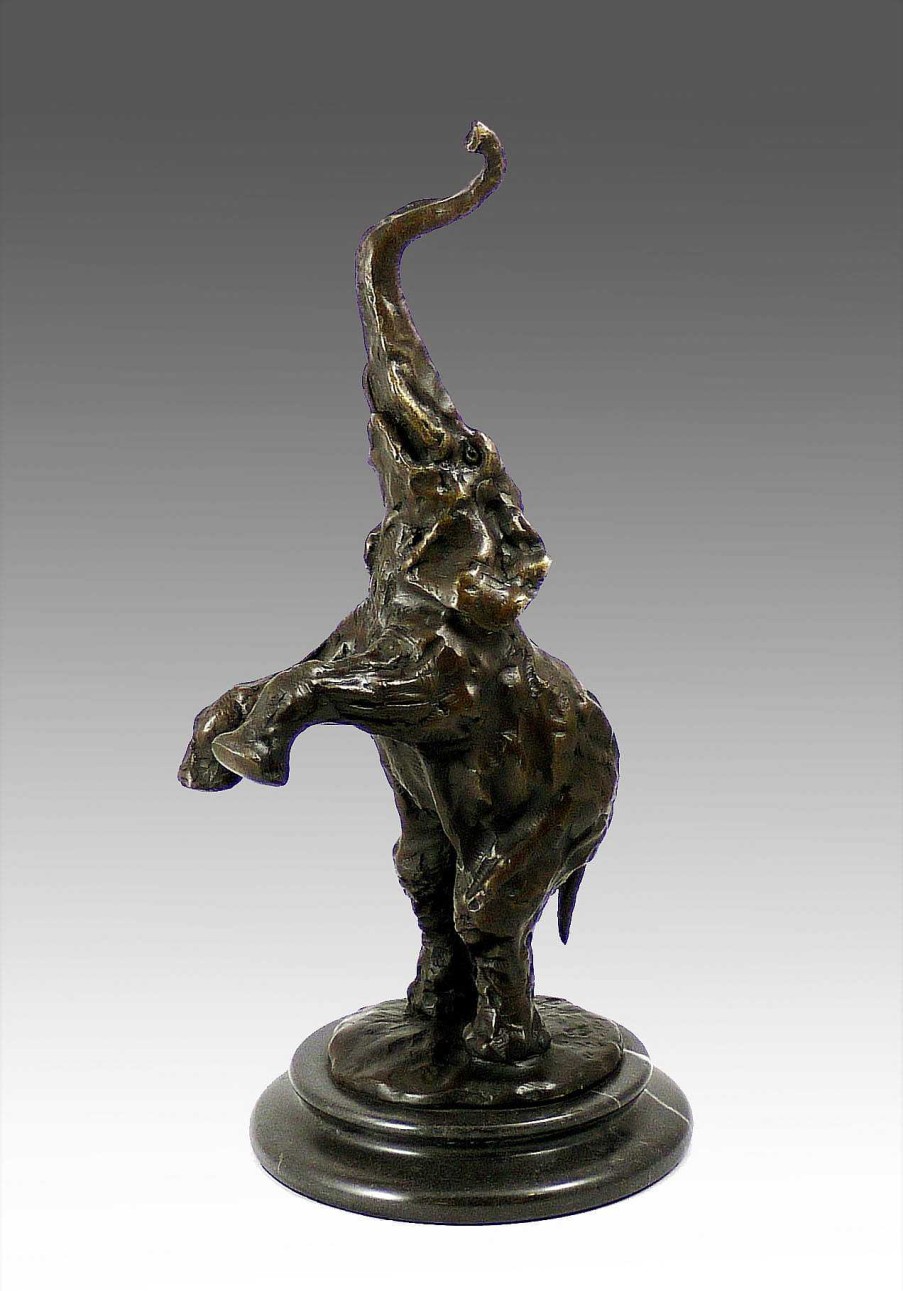 Rembrandt Bugatti Amazing Animal Bronze Indian Elephant After Rembrandt Bugatti Animal Sculptures