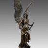 Kunst & Ambiente Amazing Large Bronze Sculpture Angel - Paix - From Jules Coutan Art Nouveau Statues