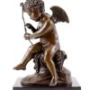 Kunst & Ambiente Bronze Figure - Cupid Stringing His Bow - Sign. Charles Louchet Greek Statues