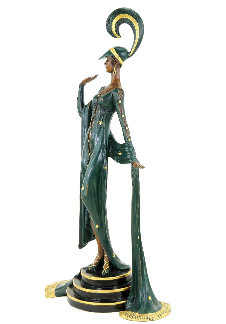 Ferdinand Preiss Art Deco Revue Dancer - Signed F. Preiss - Bronze Statue Art Deco Figurines