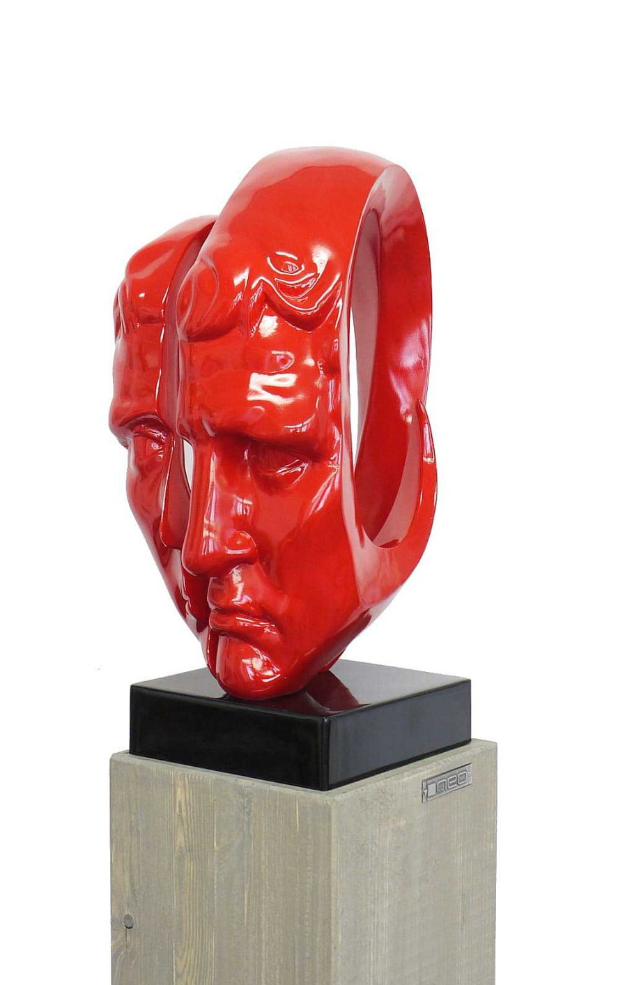 Kunst & Ambiente Modern Art Fibreglass Figure "Jekyll And Hyde" Contemporary Art