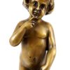 Franz Bergmann Naked Child On Business Cards Shell - Vienna Bronze, Bergmann Erotic Nudes - Vienna Bronze