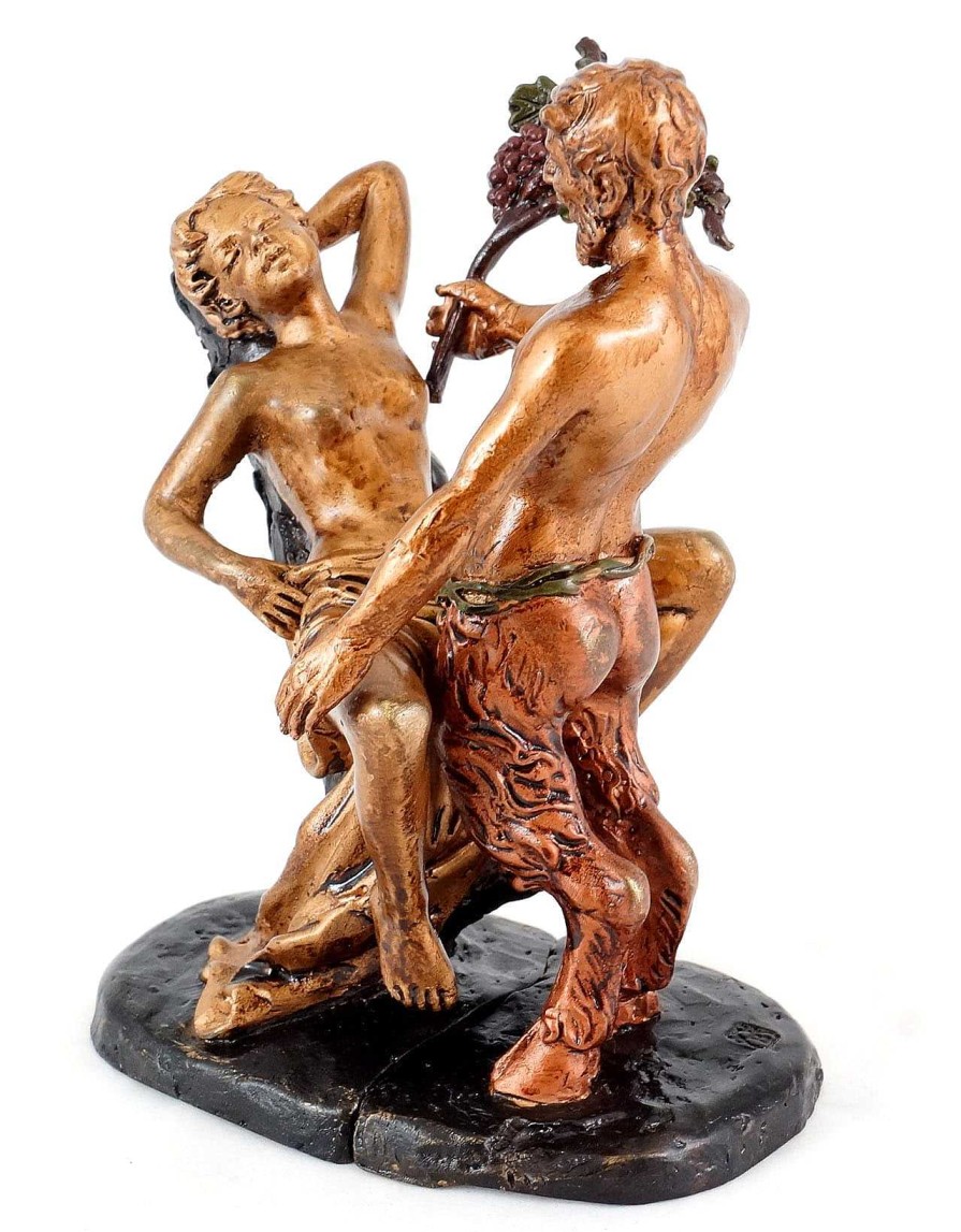 Kunst & Ambiente Erotic Vienna Bronze - Love-Crazed Faun / Satyr - Two-Piece Erotic Nudes - Vienna Bronze