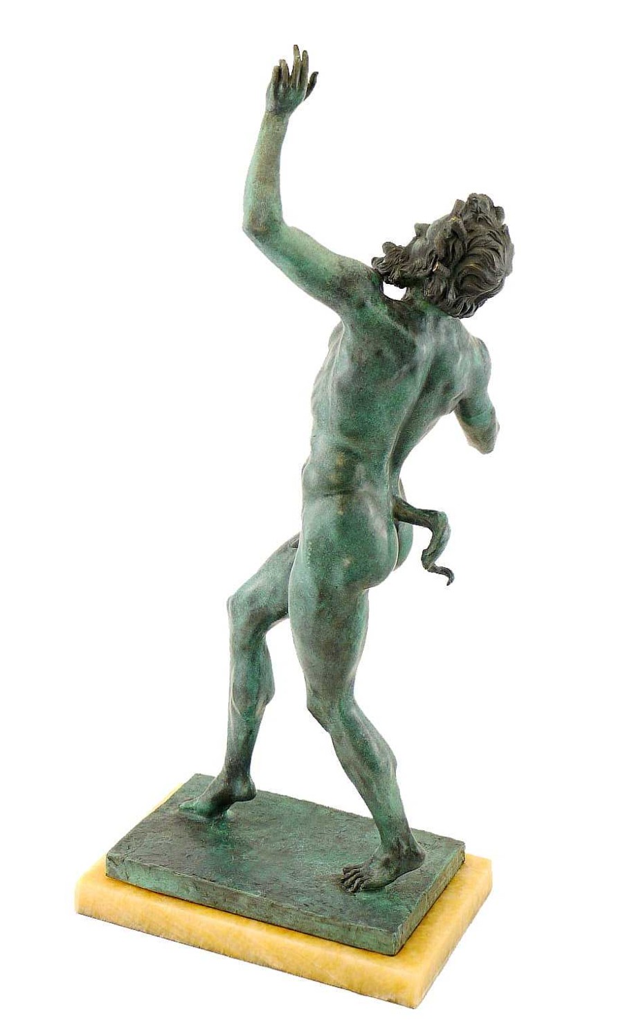 Kunst & Ambiente Antique Bronze Figure - Fauno Danzante/Dancing Faun Of Pompeii Greek Statues