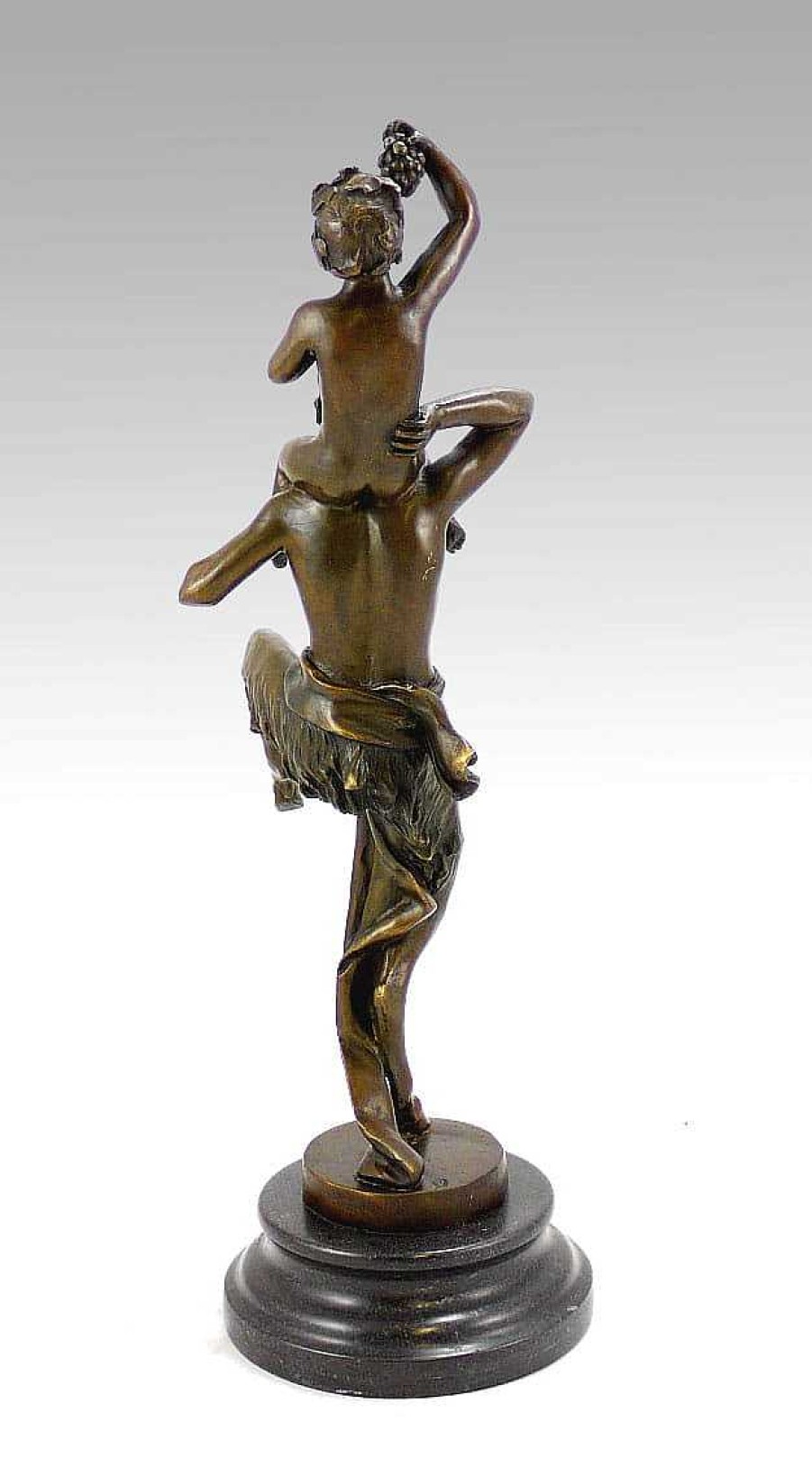 Franz Bergmann Vienna Bronze Satyr/ Baby Sitting On Devils Shoulders - Bergmann Erotic Nudes - Vienna Bronze