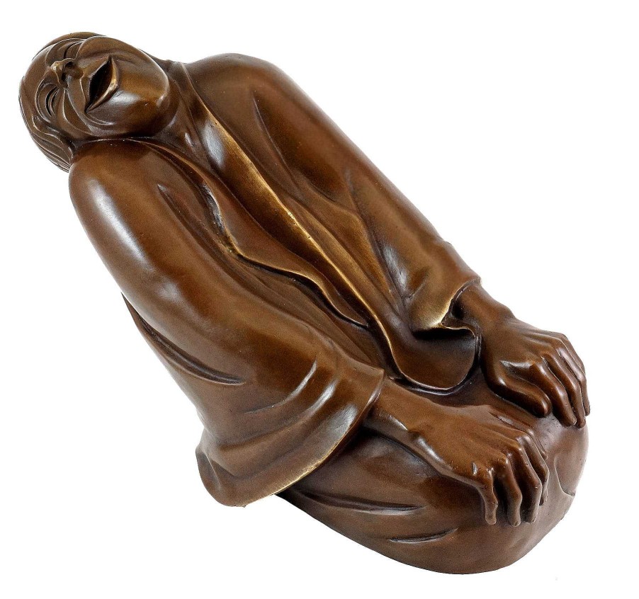 Ernst Barlach Bronze Figure - Laughing Old Woman (1937) - Ernst Barlach Contemporary Art