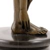 Miguel Fernando Lopez (Milo) Bronze - A Bent-Over Woman On A Marble Pedestal, Sign. Milo Contemporary Art