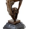 Kunst & Ambiente Erotic Bronze Statue - Contortionist - J. Patoue Erotic Nudes - Vienna Bronze