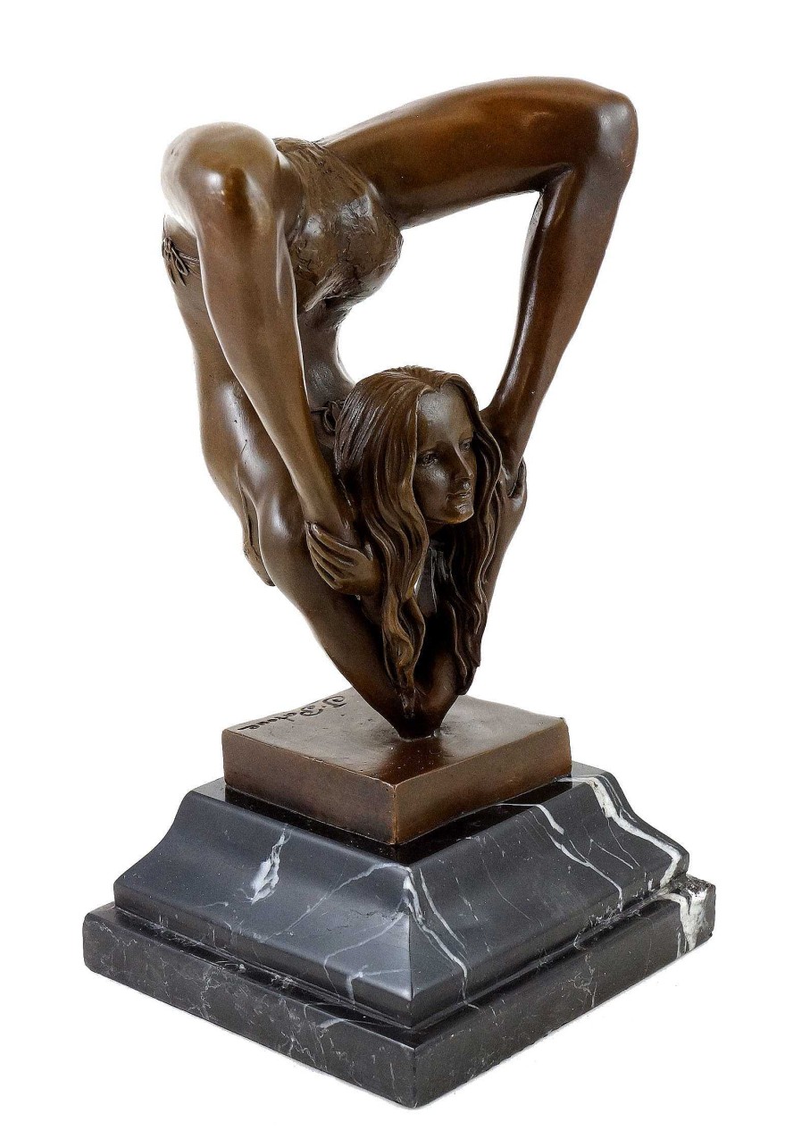 Kunst & Ambiente Erotic Bronze Statue - Contortionist - J. Patoue Erotic Nudes - Vienna Bronze