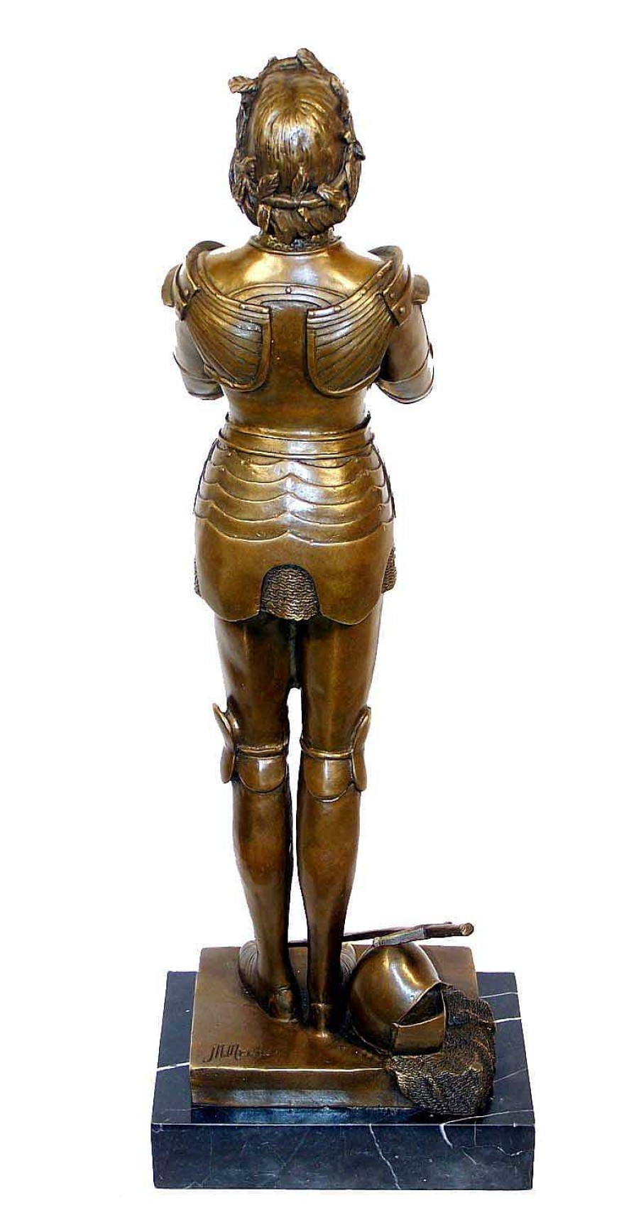 Kunst & Ambiente Art Deco Bronze - Jeanne D'Arc Brave Warrior - M. Mercie Signed Art Deco Figurines