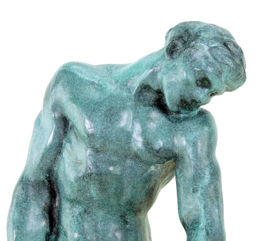 Auguste Rodin Modern Art Male Bronze - Adam - Signed Auguste Rodin Contemporary Art