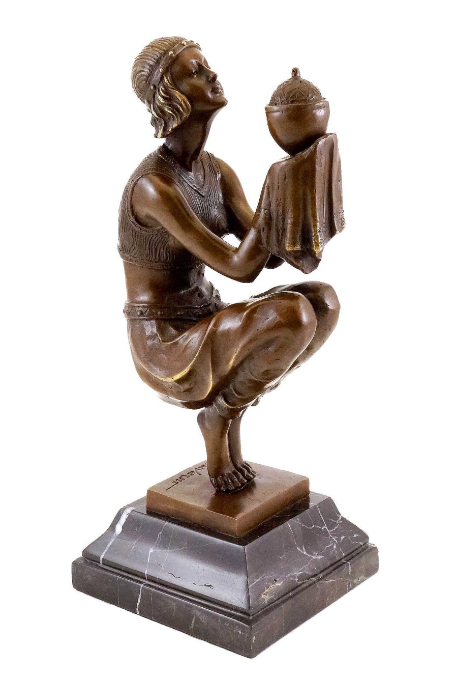 Kunst & Ambiente Oblivion (1920) - Georges Duvernet - Art Deco Bronze Figure Art Deco Figurines