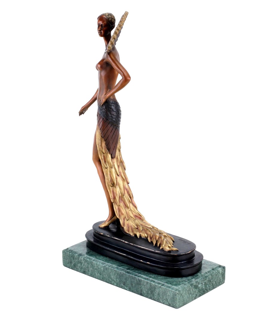 Ferdinand Preiss Art Deco Sculpture Female Dancer By Ferdinand Preiss - Revue Dancer Art Deco Figurines