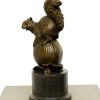 Miguel Fernando Lopez (Milo) Modern Art Animal Bronze - Squirrel With Nut - Signed Milo Contemporary Art