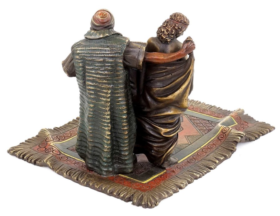 Franz Bergmann Carpet Trader With Female Slave - Erotic Nude - Bergmann Erotic Nudes - Vienna Bronze