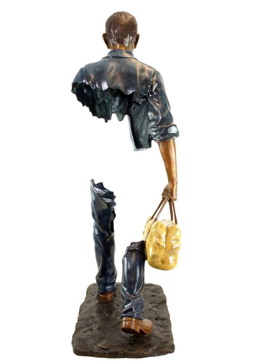 Martin Klein Broken Man Xxl - Large Bronze Statue - Height: 128 Cm - Limited Contemporary Art