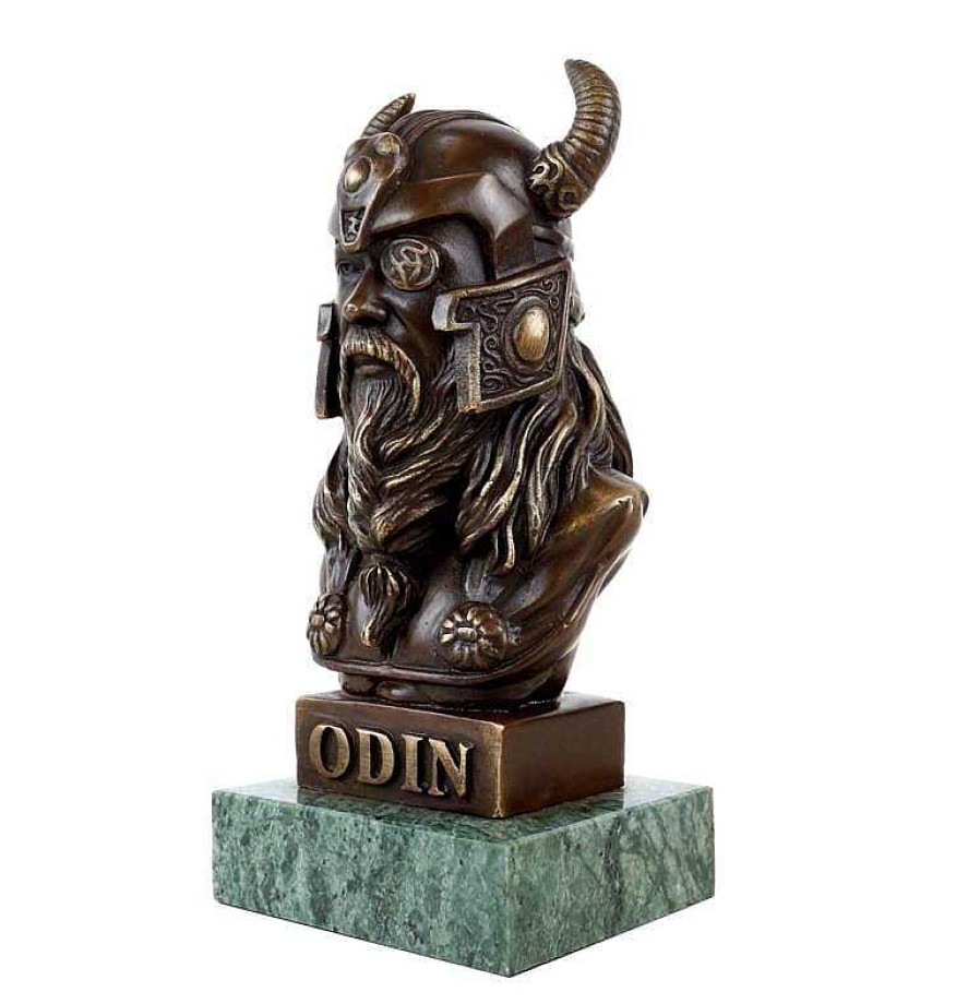 Kunst & Ambiente Odin Bronze Bust - Bronze Viking - Signed - Bronze Figurine New Products