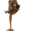 Demétre Haralamb Chiparus Art Deco Bronze Dancer While Posing On Marble - D.H. Chiparus Art Deco Figurines