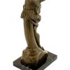 Kunst & Ambiente Two-Piece Erotic Bronze - Phallus Worshipping Woman Erotic Nudes - Vienna Bronze