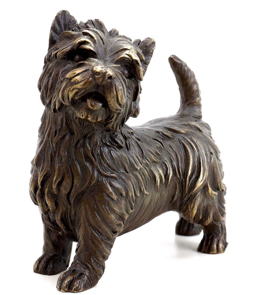 Miguel Fernando Lopez (Milo) West Highland Terrier - Bronze Animal Sculpture - Bronze Dog - Milo Animal Sculptures