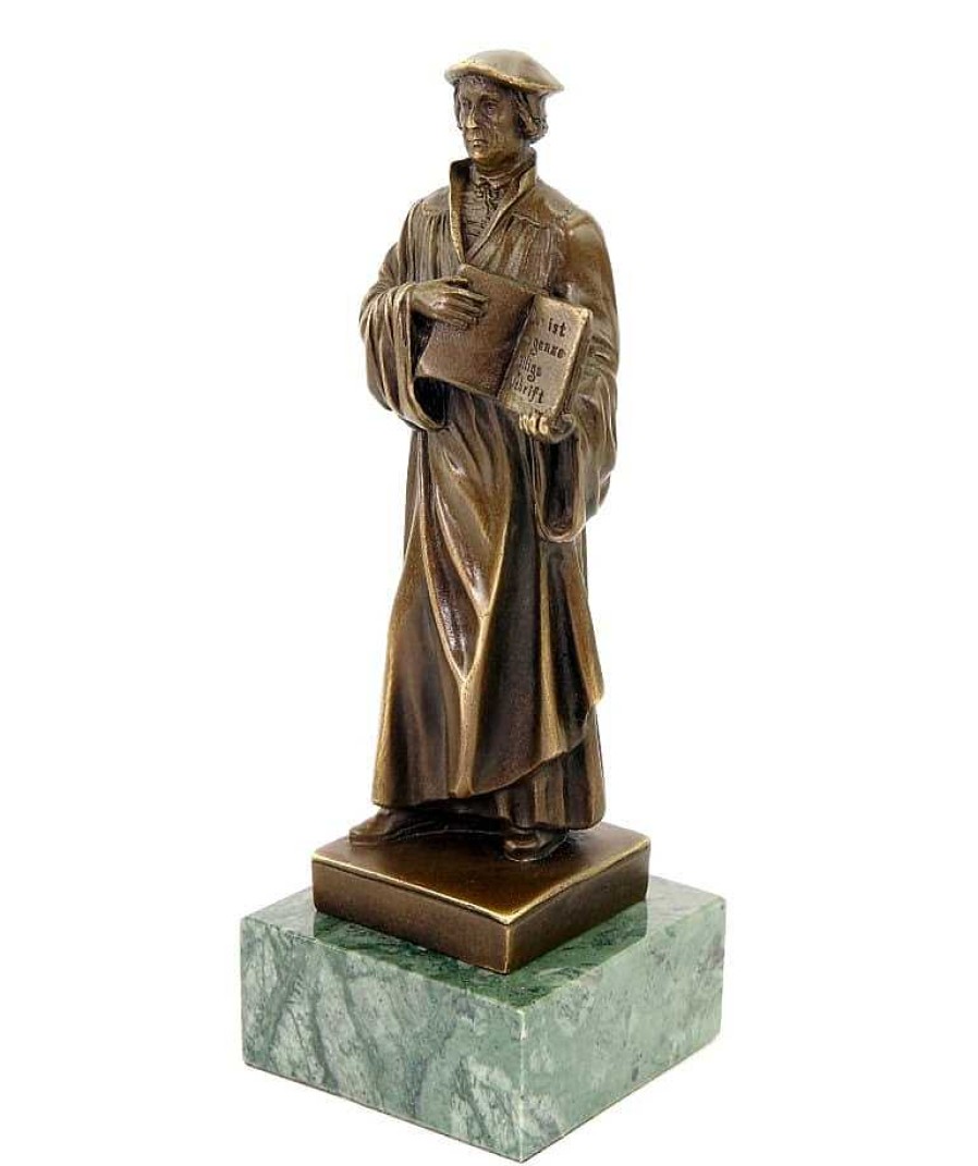 Miguel Fernando Lopez (Milo) Martin Luther Statue - Vintage Bronze Figurine - Signed Milo Contemporary Art