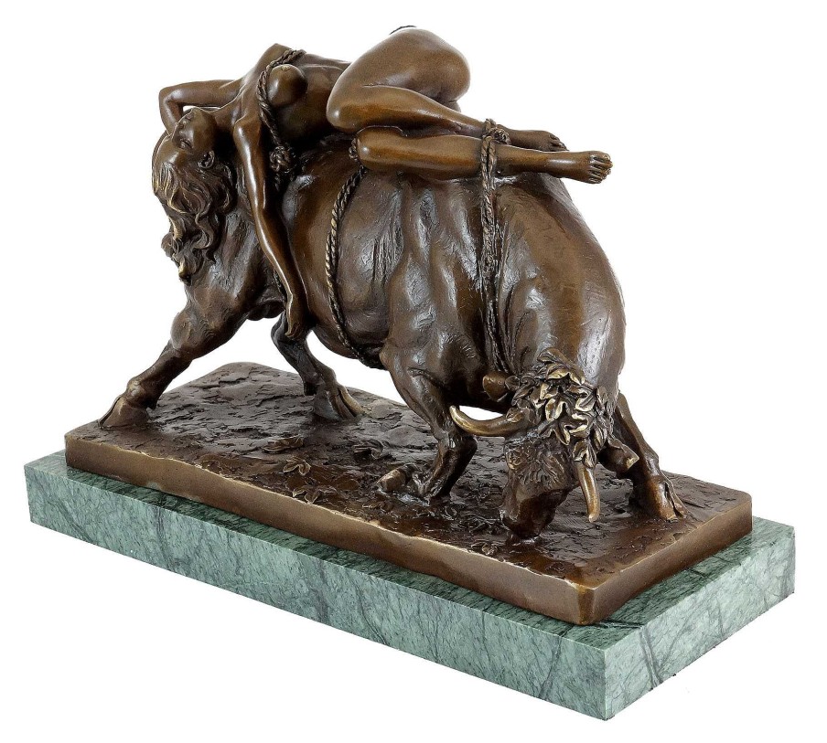 Albert Hinrich Hussmann Greek Mythology Statue - Abduction Of Europa - Sign. Hussmann Greek Statues