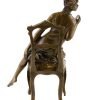 Kunst & Ambiente Art Deco Bronze - Dancer In Erotic Pose - Signed D.Campagne Art Deco Figurines