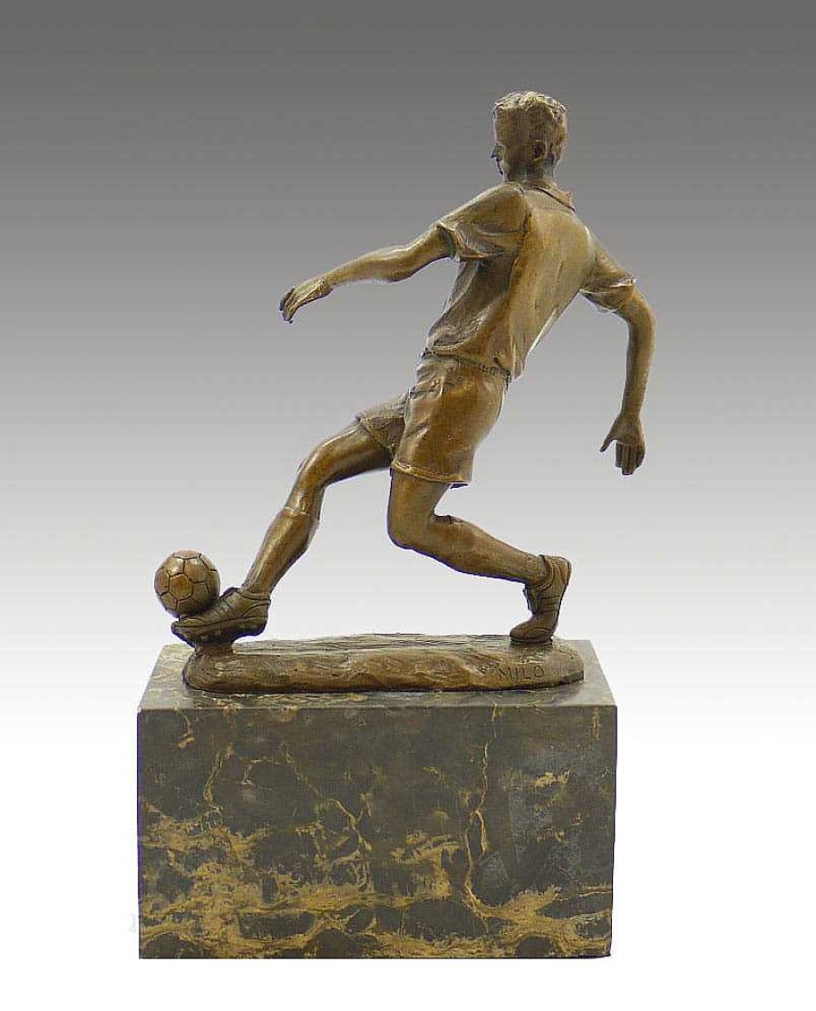 Miguel Fernando Lopez (Milo) Bronze Sports Trophy - The Football Player - Signed Milo Sports Trophies