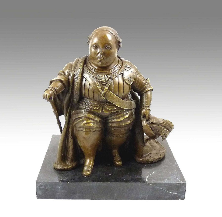 Fernando Botero Modern Art Bronze - Louis Xvi - Signed By Botero Contemporary Art