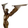 Amedeo Gennarelli Icarus Bronze Sculpture - Signed Gennarelli - Art Deco Art Deco Figurines