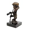 Martin Klein Clarinet Player - Contemporary Bronze Sculpture - Signed Martin Klein Contemporary Art