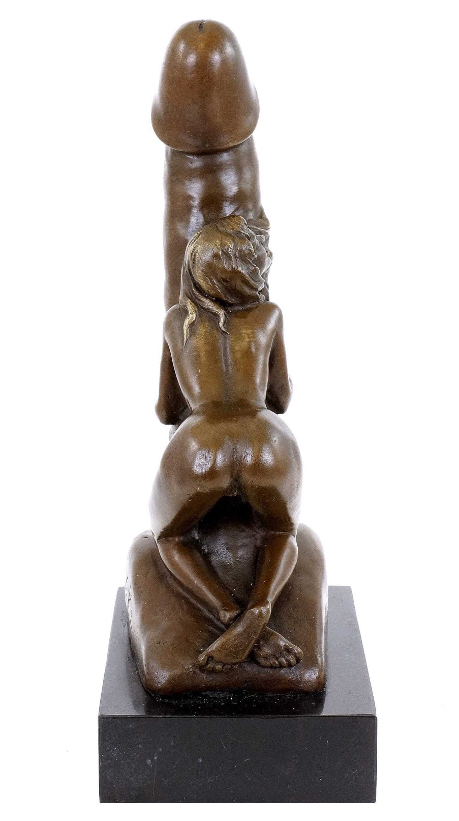 Kunst & Ambiente Woman On Giant Phallus - Bronze Erotic Nude - M. Nick Erotic Nudes - Vienna Bronze