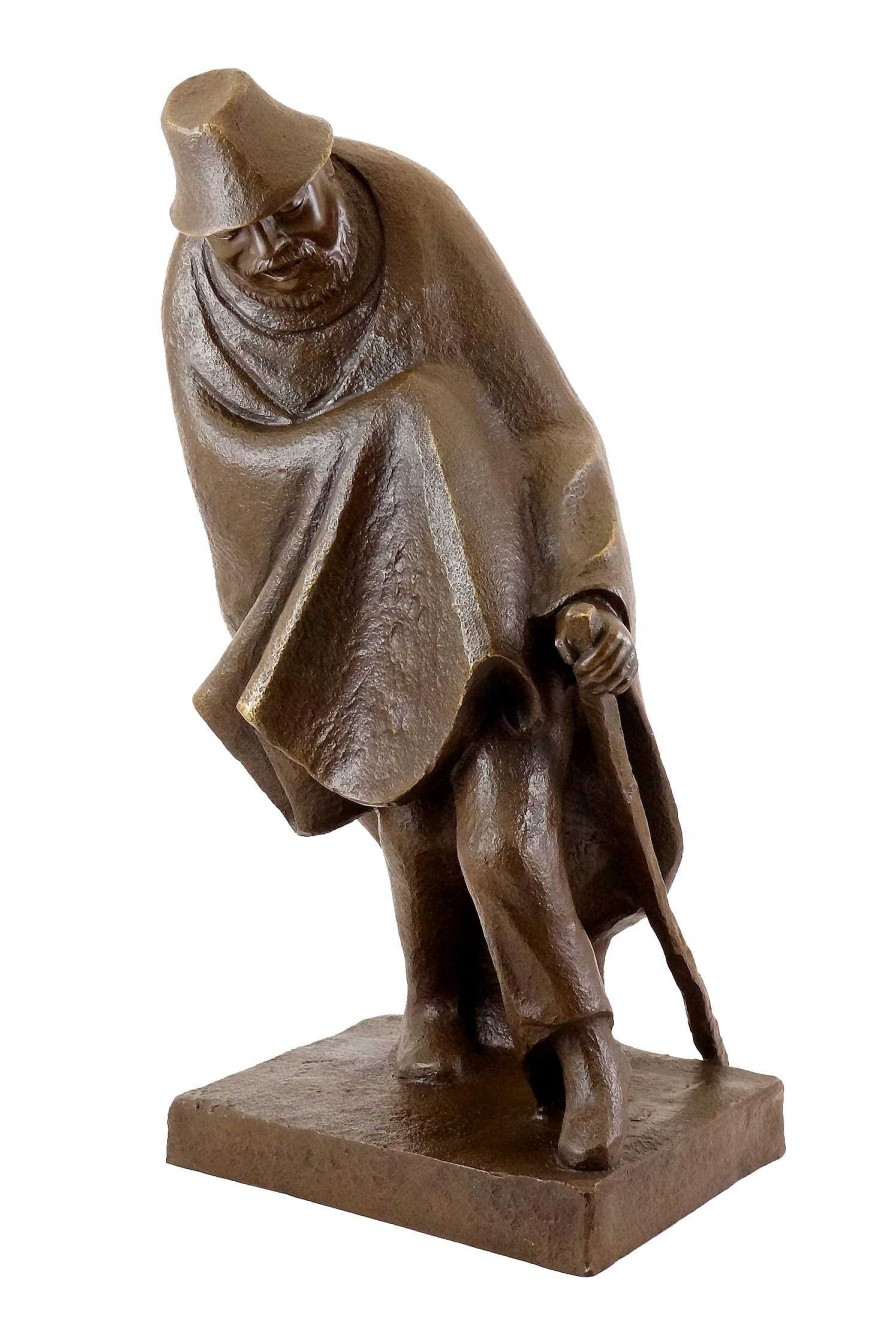 Ernst Barlach Bronze Figure - Hilarious Monopod (1934) - Sign. Ernst Barlach Contemporary Art