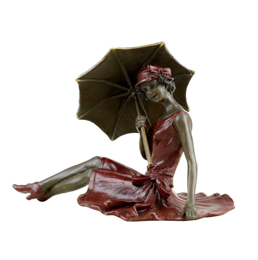 Franz Bergmann Erotic Vienna Bronze - Girl In The Sun - Girl Statue - Girl Sculpture For Sale Erotic Nudes - Vienna Bronze