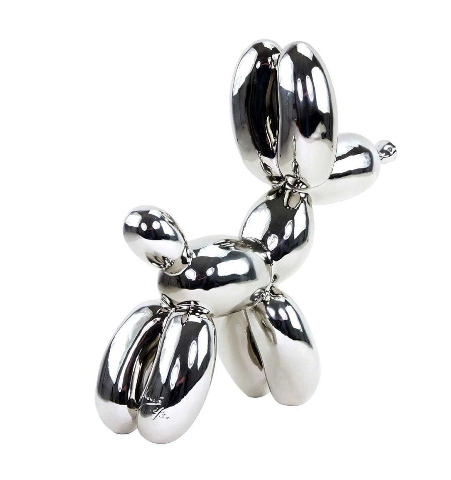 Kunst & Ambiente Balloon Dog - Silver - Signed - Contemporary Bronze Contemporary Art