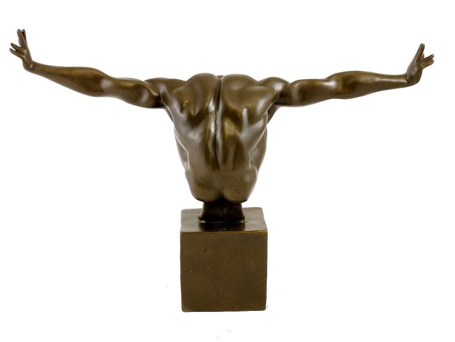 Miguel Fernando Lopez (Milo) Modern Bronze Figure - The Athlete - Signed Milo Contemporary Art