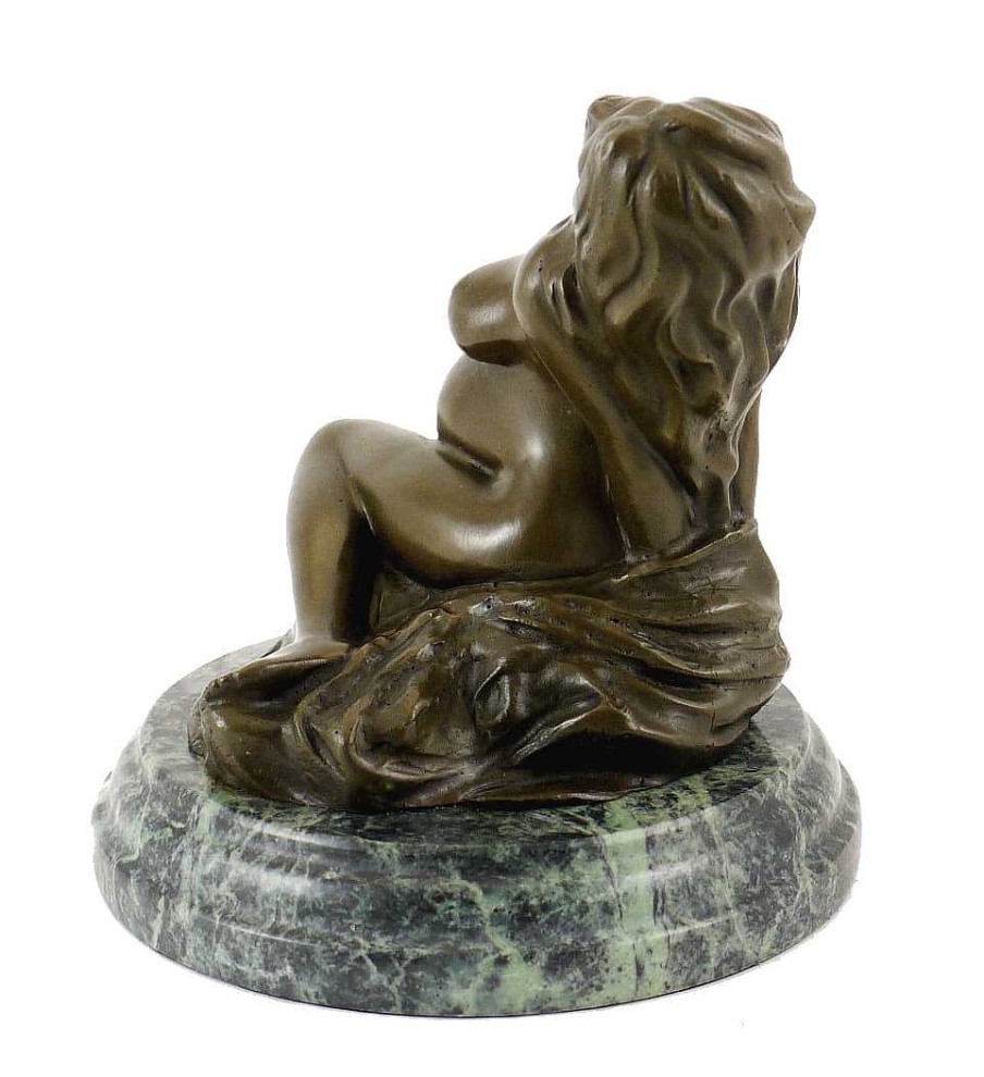 Miguel Fernando Lopez (Milo) Modern Bronze Sculpture - Pregnant Woman - Sign. Milo Erotic Nudes - Vienna Bronze