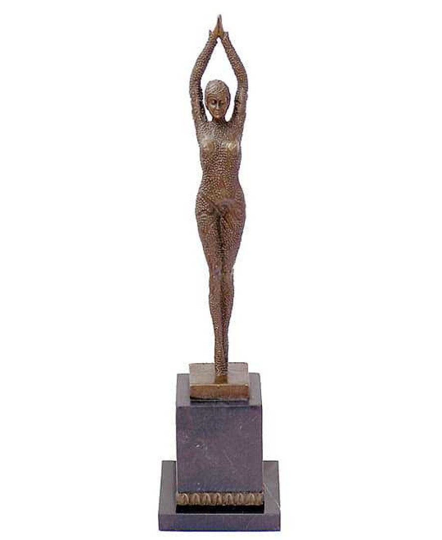 Demétre Haralamb Chiparus Art Deco Bronze Dancer From D.H. Chiparus "Starfish", Signed Art Deco Figurines