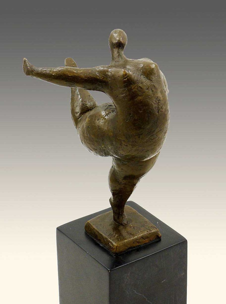 Miguel Fernando Lopez (Milo) Modern Art Bronze - Chubby Female Dancer - Signed Milo Contemporary Art