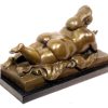 Fernando Botero Modern Art Bronze - Xxl Smoking Woman Signed Botero Contemporary Art