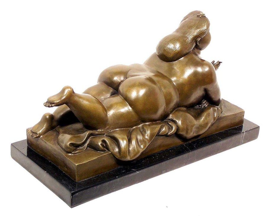 Fernando Botero Modern Art Bronze - Xxl Smoking Woman Signed Botero Contemporary Art