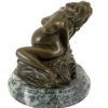 Miguel Fernando Lopez (Milo) Modern Bronze Sculpture - Pregnant Woman - Sign. Milo Contemporary Art