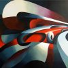 Kunst & Ambiente Oil Painting - Le Forze Della Curva (1930) - Tullio Crali Acrylic Painting