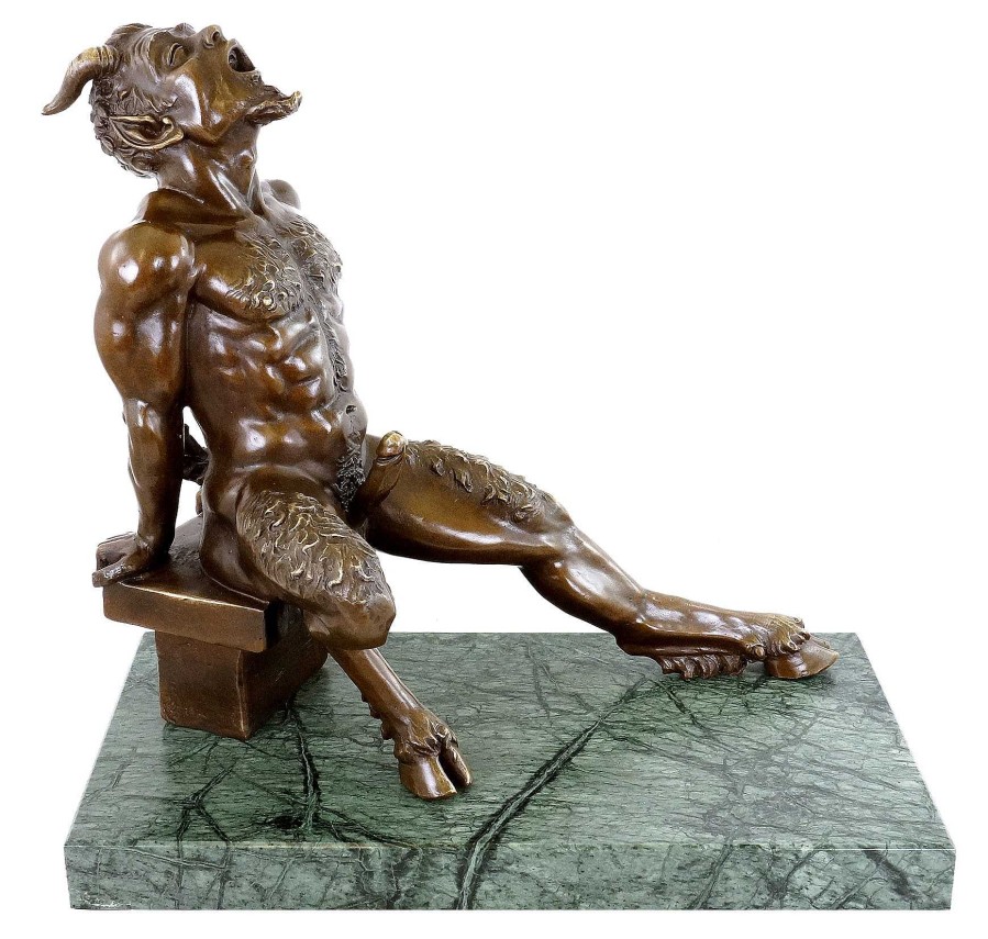 Miguel Fernando Lopez (Milo) Lustful Faun - Bronze Erotic Nude - Signed Milo Erotic Nudes - Vienna Bronze