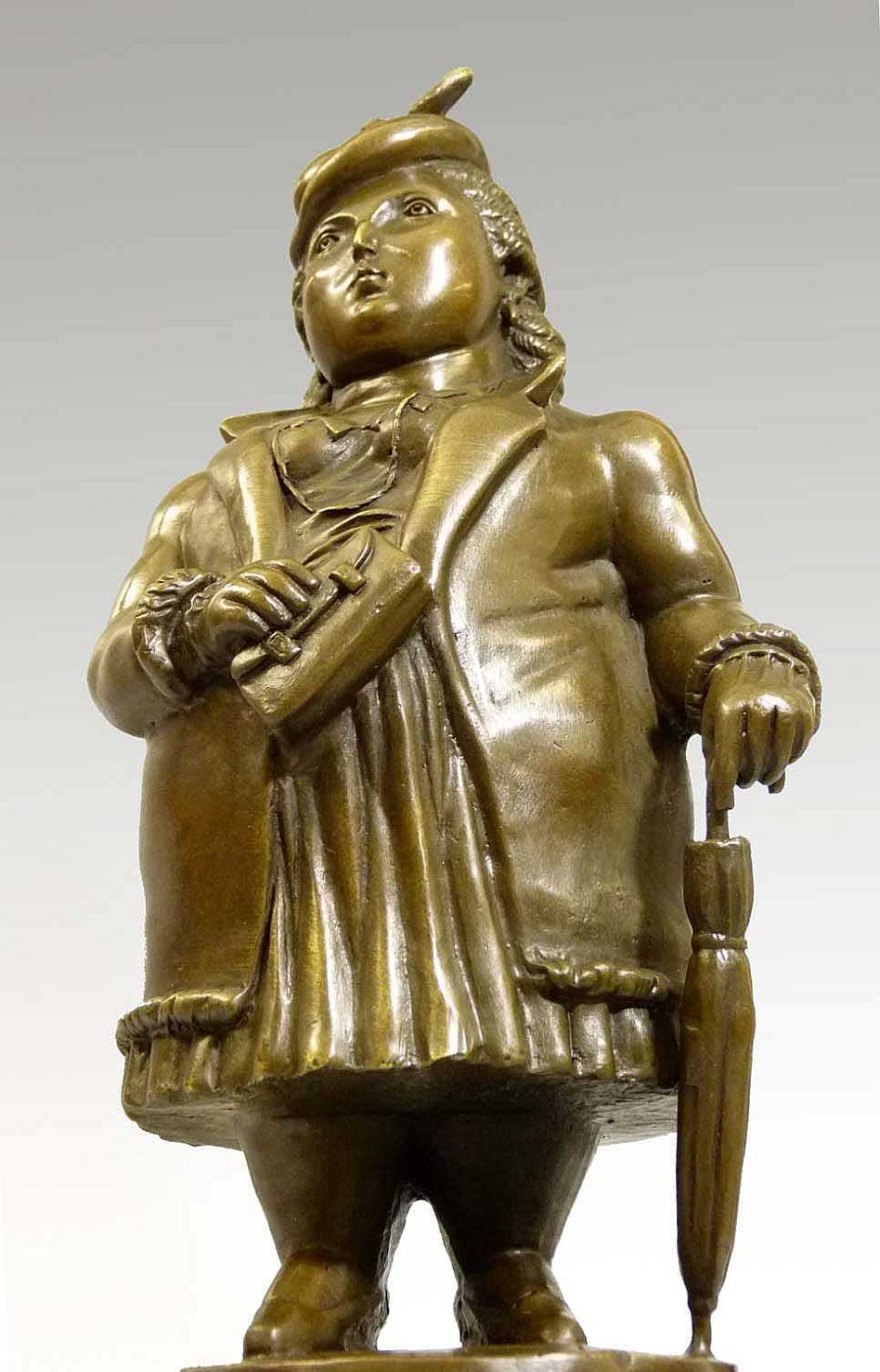 Fernando Botero Modern Bronze Sculpture - Portly Lady - Fernando Botero Contemporary Art