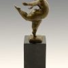 Miguel Fernando Lopez (Milo) Modern Art Bronze - Chubby Female Dancer - Signed Milo Contemporary Art