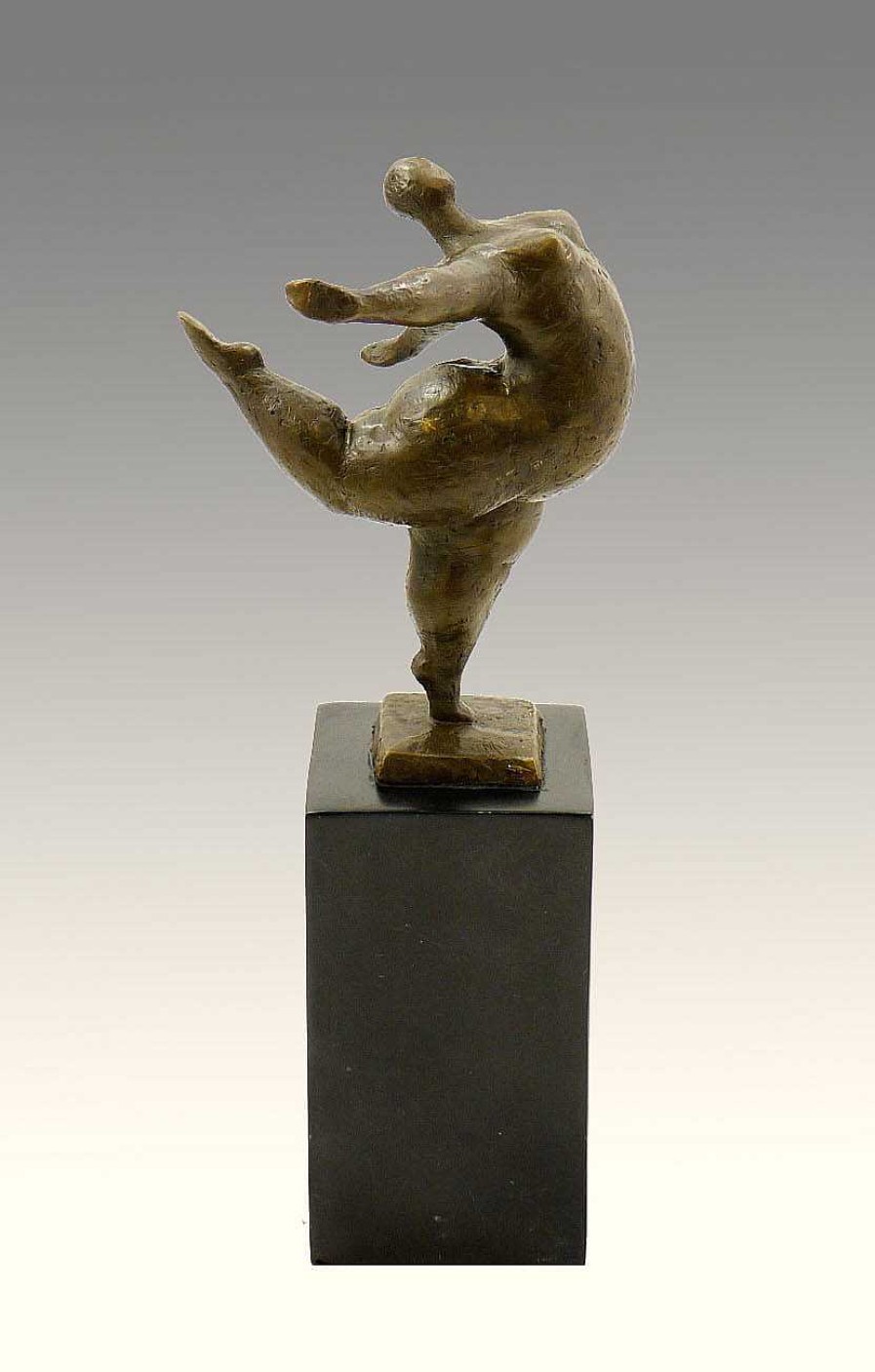 Miguel Fernando Lopez (Milo) Modern Art Bronze - Chubby Female Dancer - Signed Milo Contemporary Art