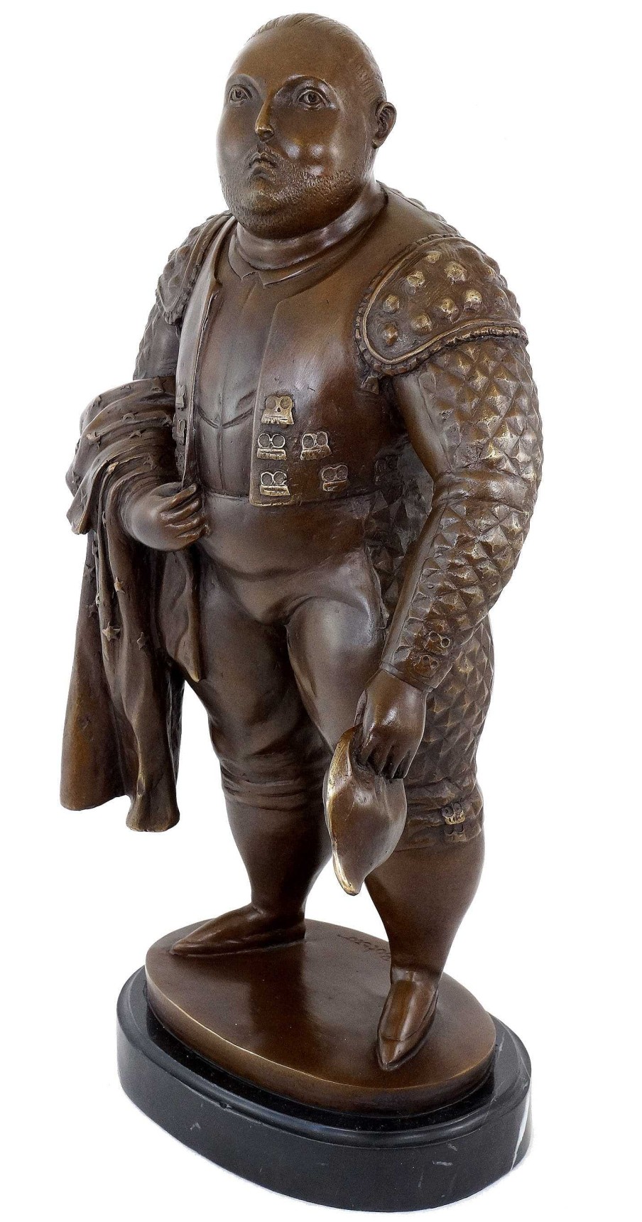 Fernando Botero Contemporary Art Bronze Statue - Botero Torero - Bull Fighter Contemporary Art