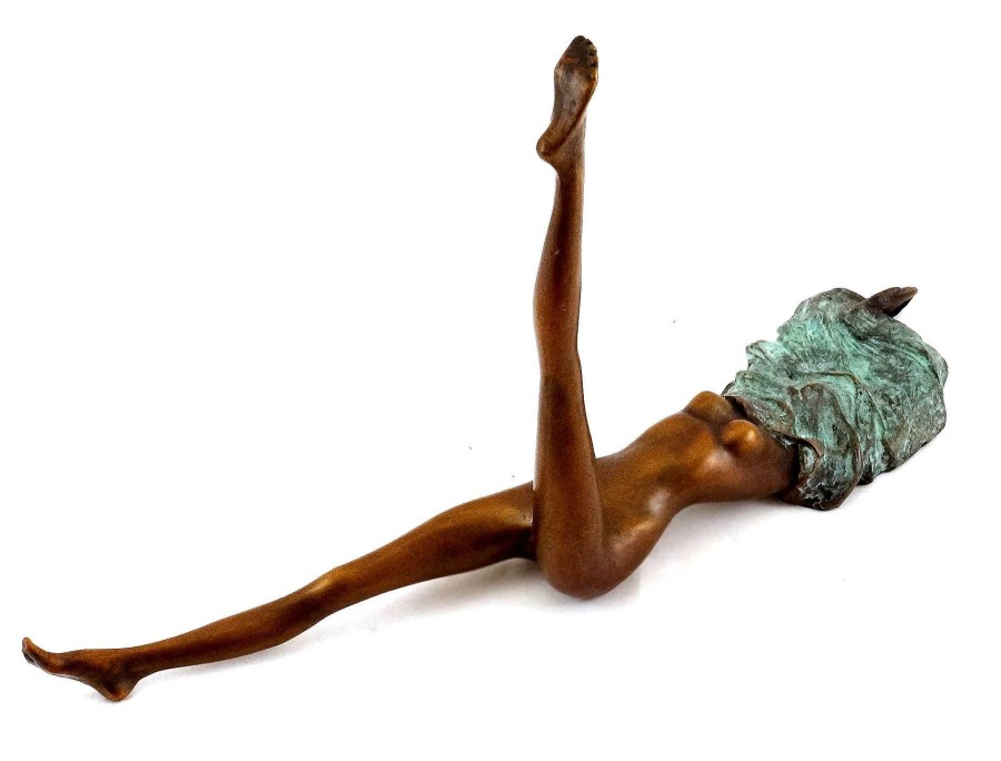 Kunst & Ambiente Camouflage / Veiled Woman Nude - Erotic Bronze - J. Patoue Erotic Nudes - Vienna Bronze