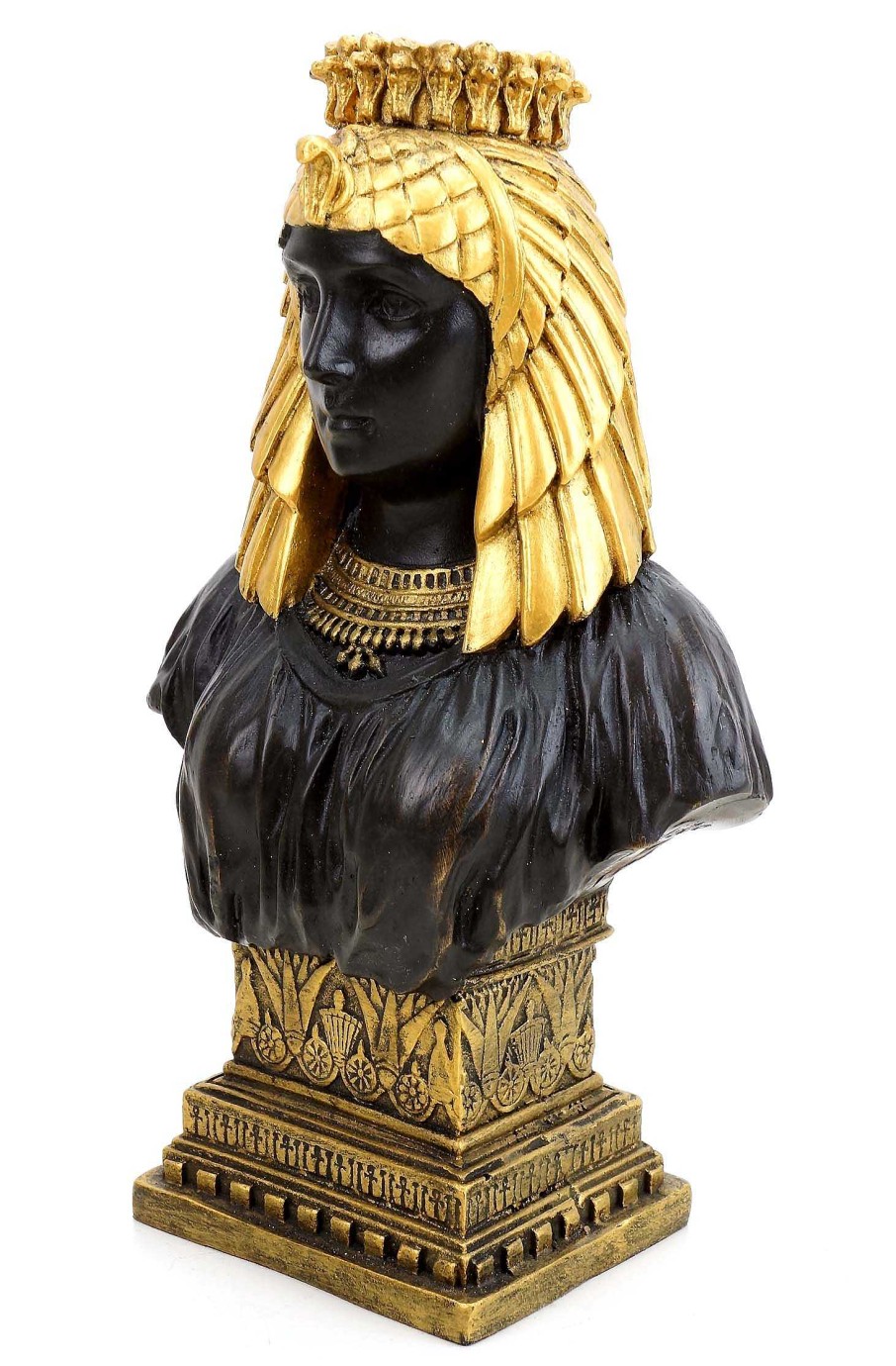 Miguel Fernando Lopez (Milo) Egyptian Cleopatra Bust - Greek Statue - Signed Milo Greek Statues